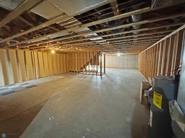 816 3rd St N Unit 816, Fargo, ND 58102 - unfinished basement with electric water heater and stairway