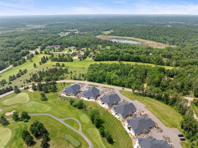 7496 Fairway Ln, Breezy Point, MN 56472 - aerial view of property's location with a heavily wooded area and nearby suburban area