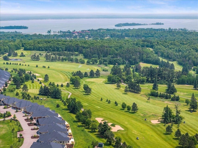 7496 Fairway Ln, Breezy Point, MN 56472 - aerial perspective of suburban area featuring a nearby body of water and a local golf course
