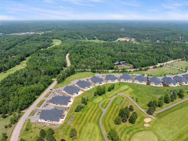 7496 Fairway Ln, Breezy Point, MN 56472 - aerial overview of property's location with a heavily wooded area and nearby suburban area