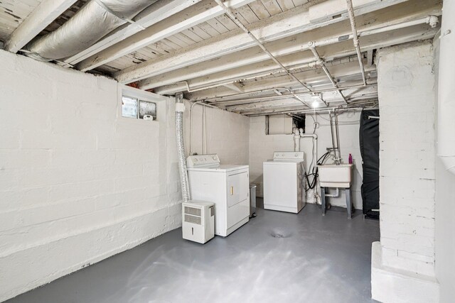 1524 Arlington Ave E, Saint Paul, MN 55106 - basement featuring washer and dryer