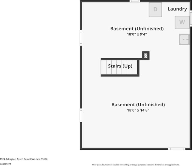 1524 Arlington Ave E, Saint Paul, MN 55106 - view of property floor plan