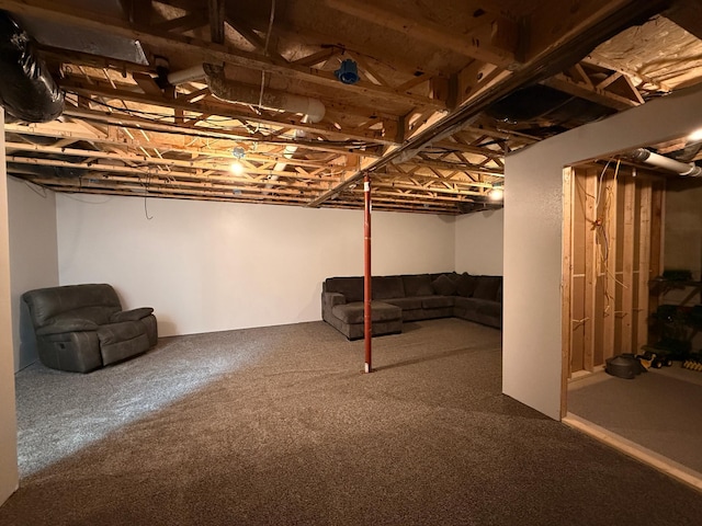 2771 271st Ave, Madison, MN 56256 - unfinished basement featuring carpet