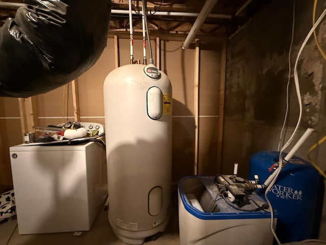 2771 271st Ave, Madison, MN 56256 - utilities featuring washer / clothes dryer and electric water heater
