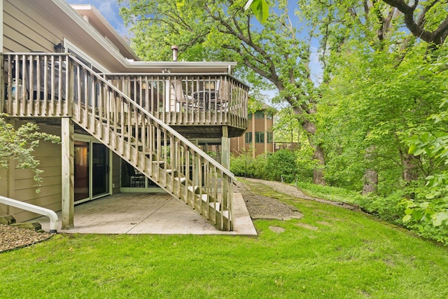 5921 Creek Pt, Minnetonka, MN 55345 - exterior space featuring a patio area, a deck, and stairs
