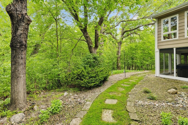 5921 Creek Pt, Minnetonka, MN 55345 - view of yard featuring a sunroom