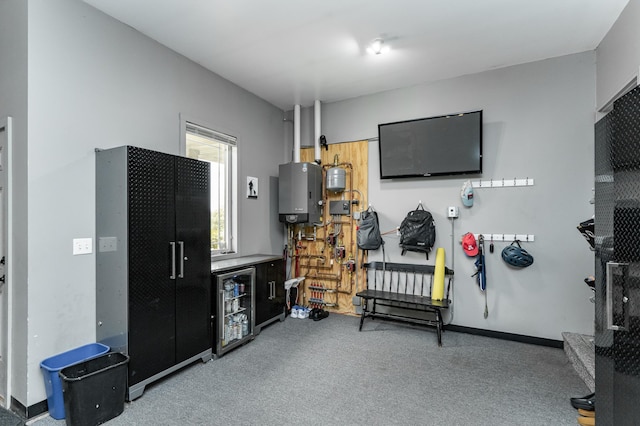 2292 Teakwood Ln SW, Rochester, MN 55902 - exercise room featuring carpet and water heater