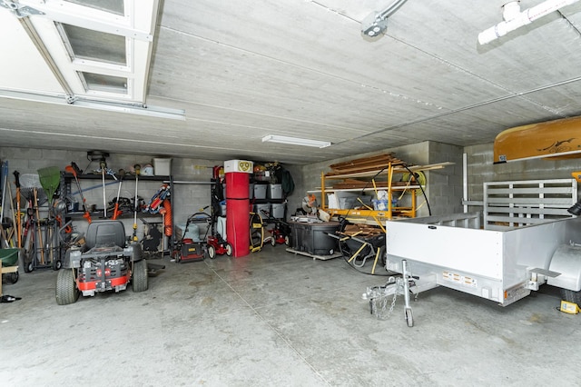 2292 Teakwood Ln SW, Rochester, MN 55902 - garage featuring concrete block wall