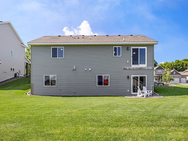1308 Timber Ln, Buffalo, MN 55313 - rear view of property with a lawn