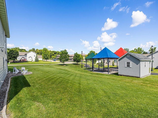 1308 Timber Ln, Buffalo, MN 55313 - view of grassy yard with a gazebo