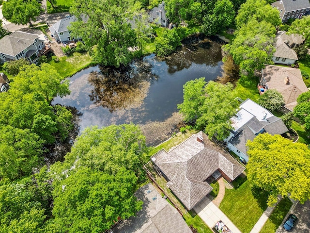 5620 Woodcrest Dr, Edina, MN 55424 - aerial perspective of suburban area with a large body of water