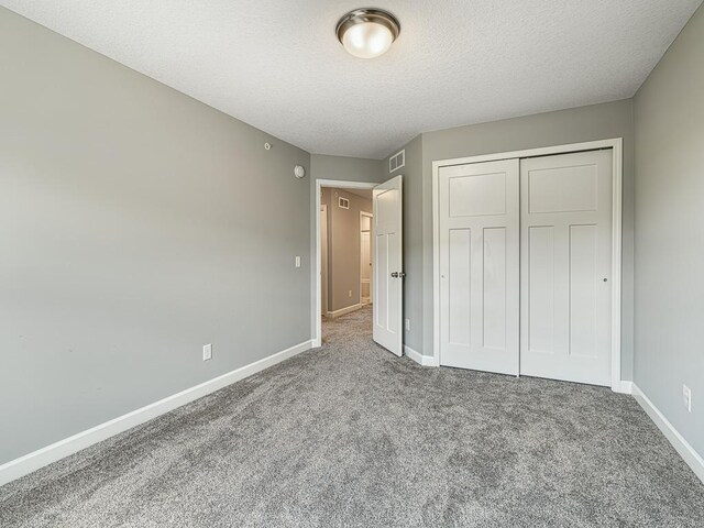 1211 Lower 143rd St E, Rosemount, MN 55068 - unfurnished bedroom with carpet, baseboards, a closet, and a textured ceiling