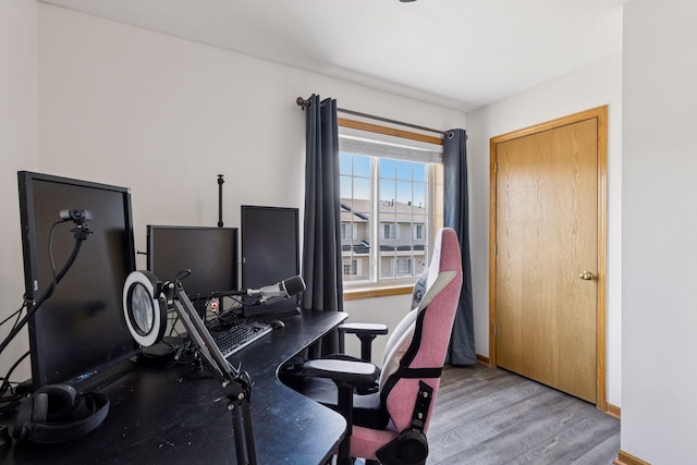 2517 Cobble Hill Ct Unit I, Woodbury, MN 55125 - office area featuring wood finished floors and baseboards