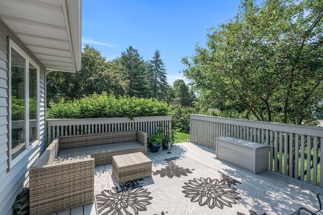 1902 Duck Pond Dr W, Saint Paul, MN 55118 - wooden terrace featuring an outdoor living space
