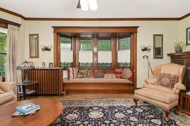 880 Fairmount Ave, Saint Paul, MN 55105 - sitting room featuring ornamental molding and wood finished floors