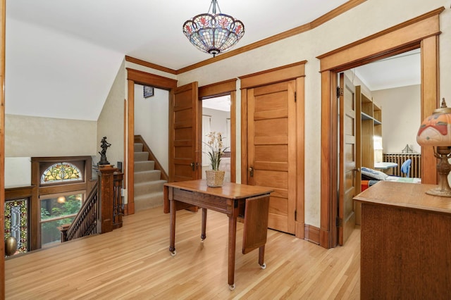880 Fairmount Ave, Saint Paul, MN 55105 - office space with light wood-type flooring and ornamental molding