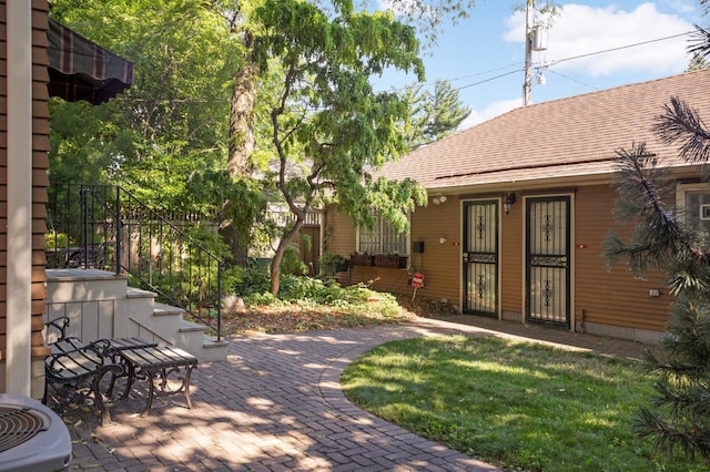 880 Fairmount Ave, Saint Paul, MN 55105 - view of patio / terrace featuring stairway