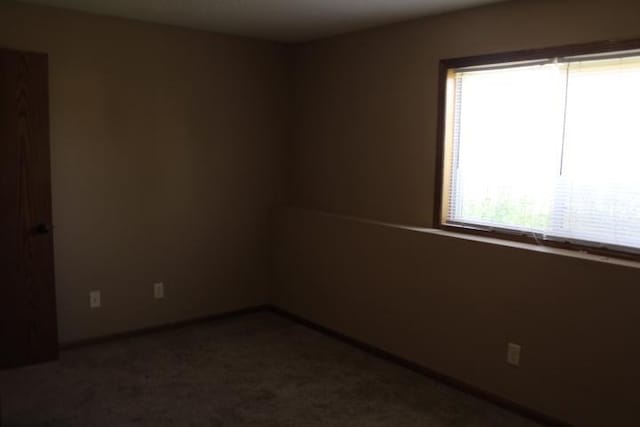 1027 Taft St S, Cambridge, MN 55008 - empty room featuring dark colored carpet and baseboards