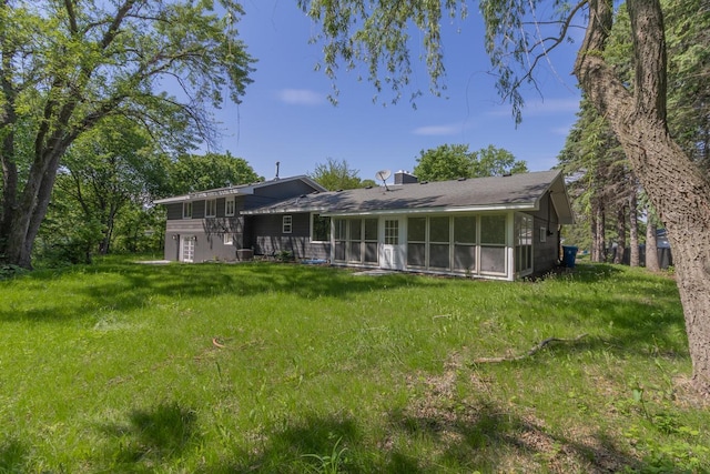 2307 Sherwood Cir, Bloomington, MN 55431 - back of property with a sunroom