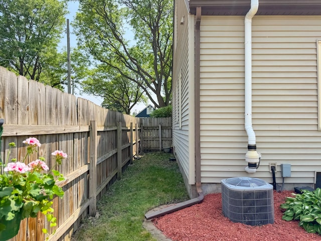 1759 Arlington Ave E, Saint Paul, MN 55106 - fenced backyard with central AC unit