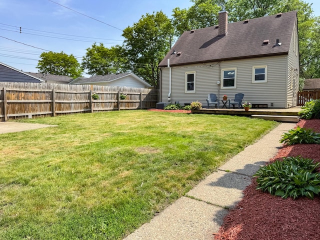 1759 Arlington Ave E, Saint Paul, MN 55106 - view of yard with a deck and cooling unit