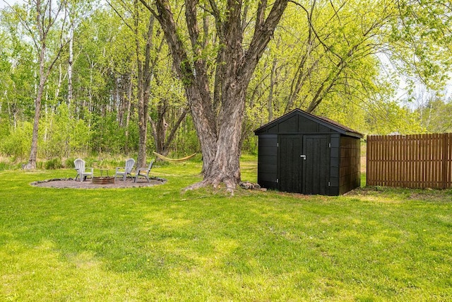 315 Pleasant View Rd, Duluth, MN 55803 - view of yard featuring an outdoor fire pit