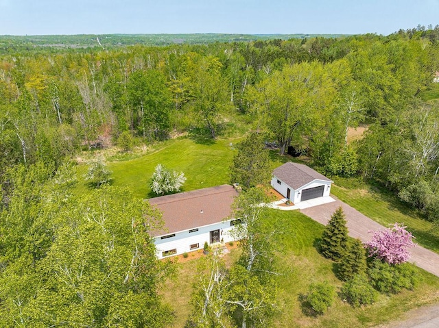 315 Pleasant View Rd, Duluth, MN 55803 - aerial view of property and surrounding area with a heavily wooded area