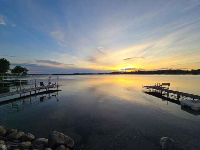 14768 Tradewinds Rd, Lake Eunice Twp, MN 56511 - dock featuring a water view