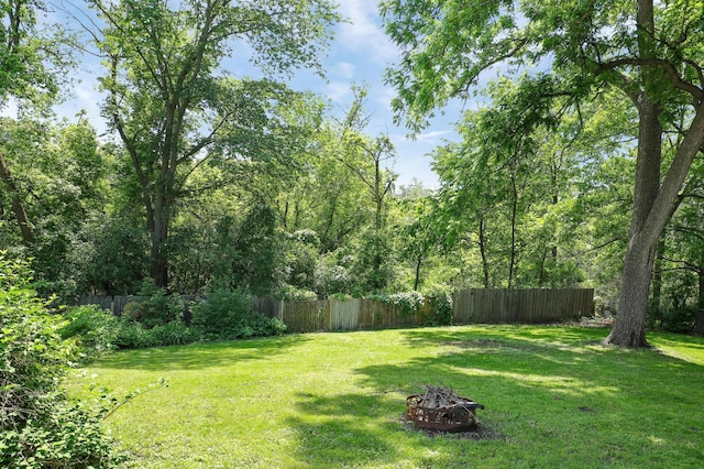 16503 Franklin Trl SE, Prior Lake, MN 55372 - view of yard featuring a fire pit
