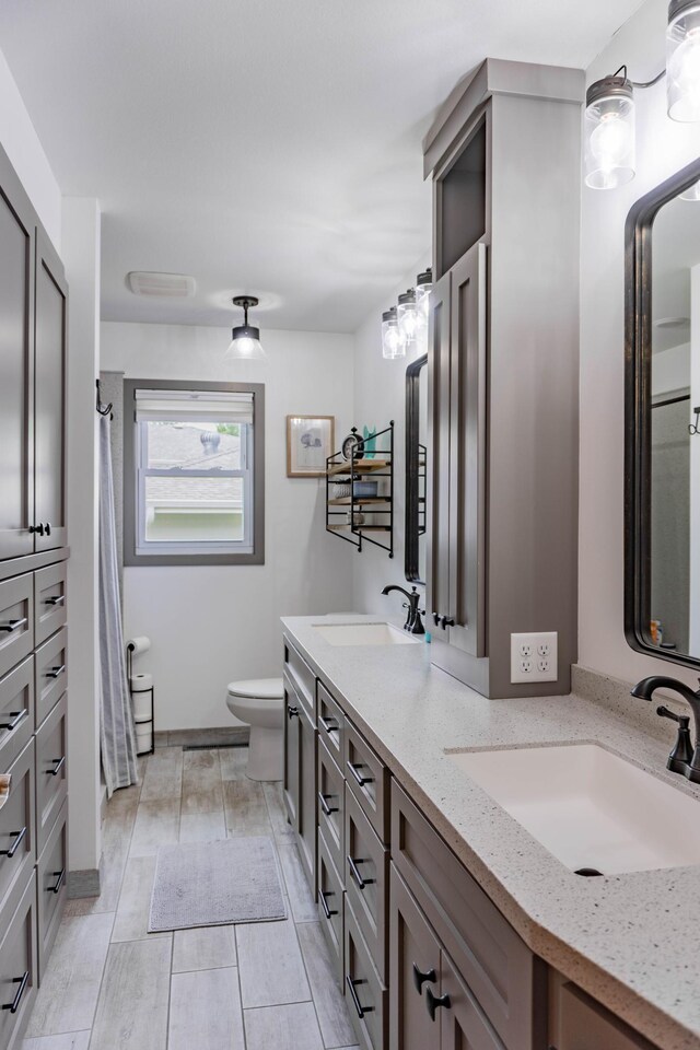 319 Casper Cir, Norwood Young America, MN 55368 - bathroom with double vanity and toilet