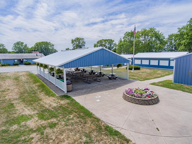 319 Casper Cir, Norwood Young America, MN 55368 - view of patio / terrace featuring a gazebo