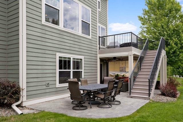 16632 Early Dawn Trl, Lakeville, MN 55044 - view of patio featuring stairway