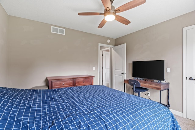 14143 Ailesbury Ave, Rosemount, MN 55068 - carpeted bedroom featuring ceiling fan and baseboards