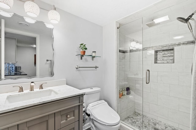 14143 Ailesbury Ave, Rosemount, MN 55068 - bathroom with vanity and a stall shower