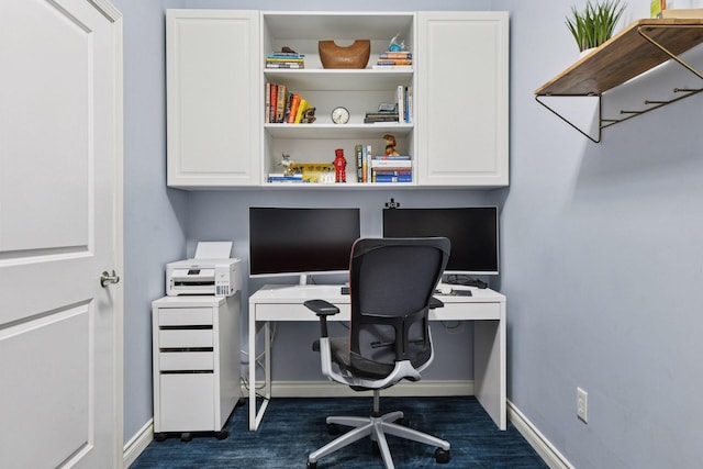 301 Clifton Ave Unit 1K, Minneapolis, MN 55403 - office featuring baseboards and dark wood-style floors