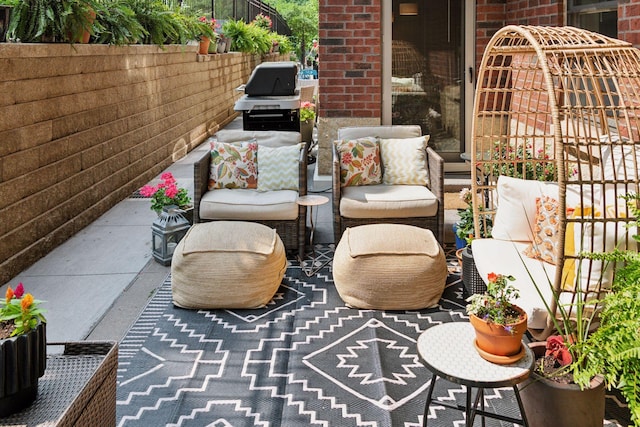 301 Clifton Ave Unit 1K, Minneapolis, MN 55403 - view of patio with an outdoor living space