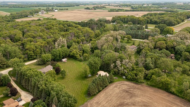 8706 Town Hall Rd NW, Byron, MN 55920 - aerial view of sparsely populated area featuring a heavily wooded area