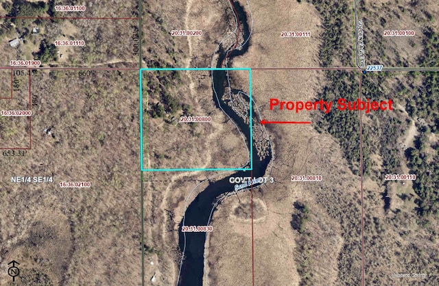 21341 County 50, Park Rapids, MN 56470 - aerial map of property and surrounding area with property parcel outlined