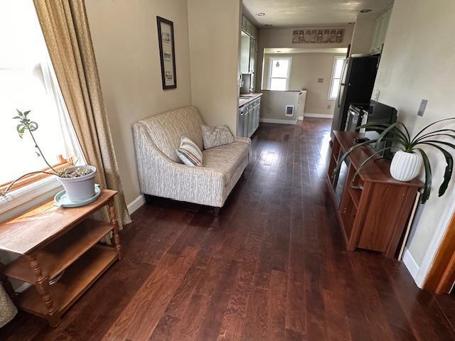 7 Shagawa Rd, Ely, MN 55731 - living room with dark wood-type flooring and baseboards