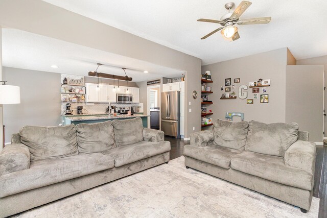 414 Bremen Pass, Waverly, MN 55390 - living area featuring ceiling fan