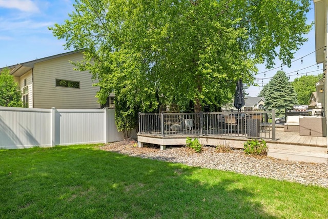 4417 Braddock Trl, Eagan, MN 55123 - view of yard featuring a wooden deck