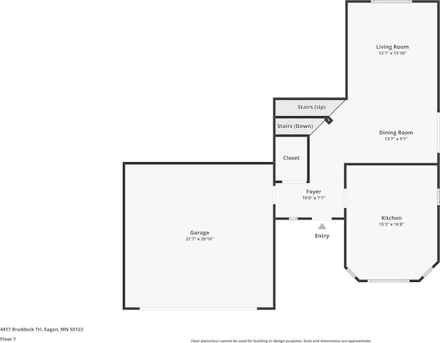 4417 Braddock Trl, Eagan, MN 55123 - floor plan / room layout