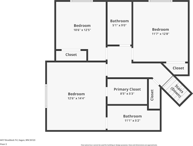 4417 Braddock Trl, Eagan, MN 55123 - room layout