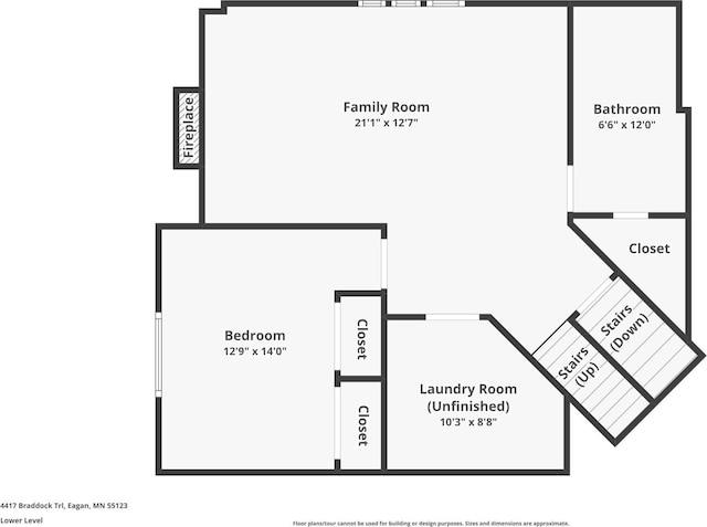 4417 Braddock Trl, Eagan, MN 55123 - floor plan / room layout