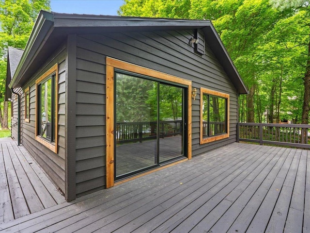 15622 Sand Beach Park, Bay Lake Twp, MN 56444 - view of wooden terrace