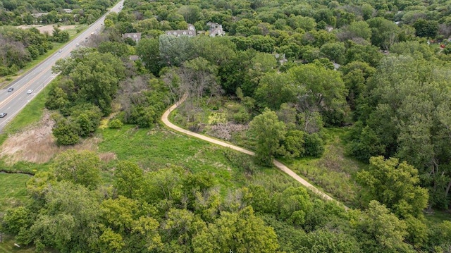 4906 Bayswater Rd, Minnetonka, MN 55345 - aerial view of property and surrounding area featuring a heavily wooded area and a main thoroughfare