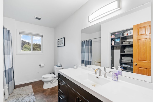 20195 Harrow Ave Way N, Forest Lake, MN 55025 - full bath with vanity, wood finished floors, and curtained shower