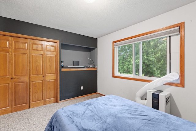 20195 Harrow Ave Way N, Forest Lake, MN 55025 - carpeted bedroom featuring a textured ceiling and a closet