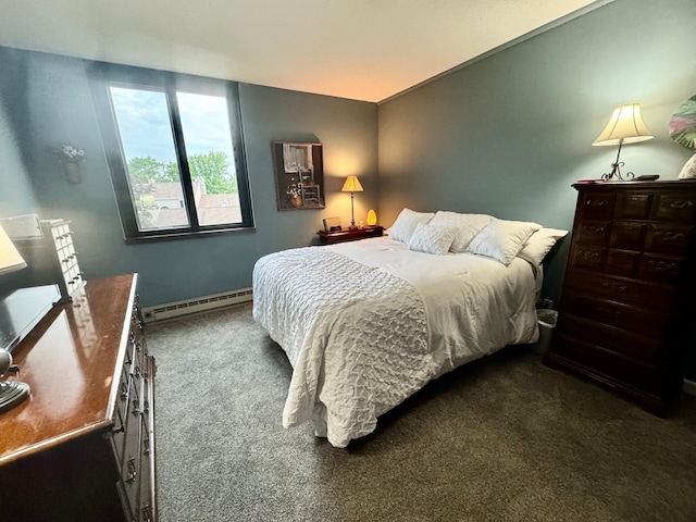 1181 Edgcumbe Rd Unit 213, Saint Paul, MN 55105 - bedroom featuring a baseboard heating unit and carpet flooring