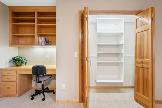 6654 Orchid Ln N, Maple Grove, MN 55311 - carpeted office space featuring built in study area and baseboards